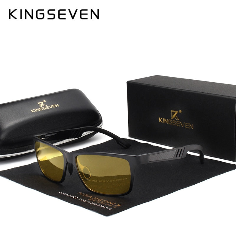 KINGSEVEN Brand Men's Glasses Square Polarized Sunglasses UV400 Lens Eyewear Accessories Male Sun Glasses For Men/Women - KiwisLove