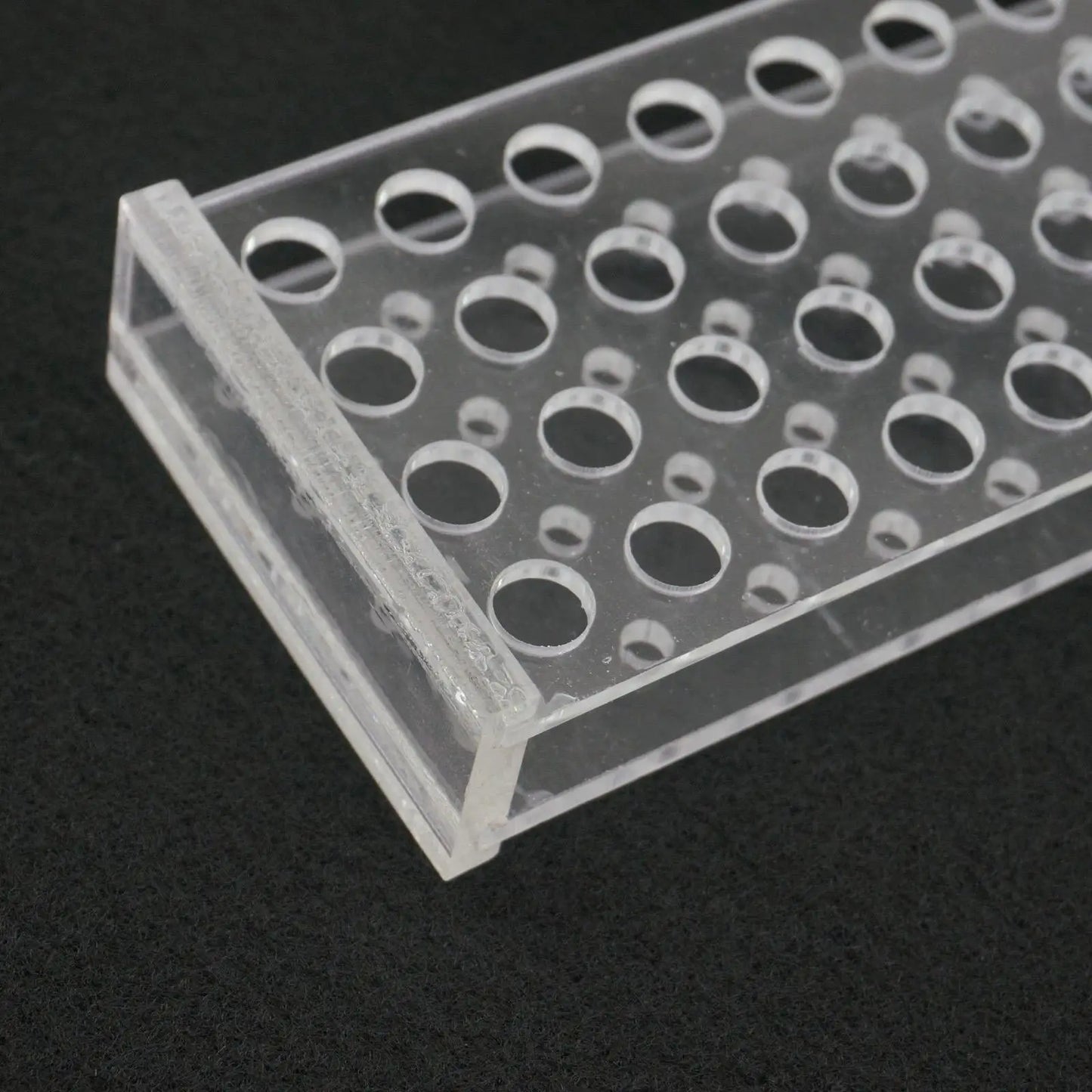8mm Diam 40 Holes Methyl Methacrylate Rack Stand For 0.5ml Centrifuge Tubes - KiwisLove