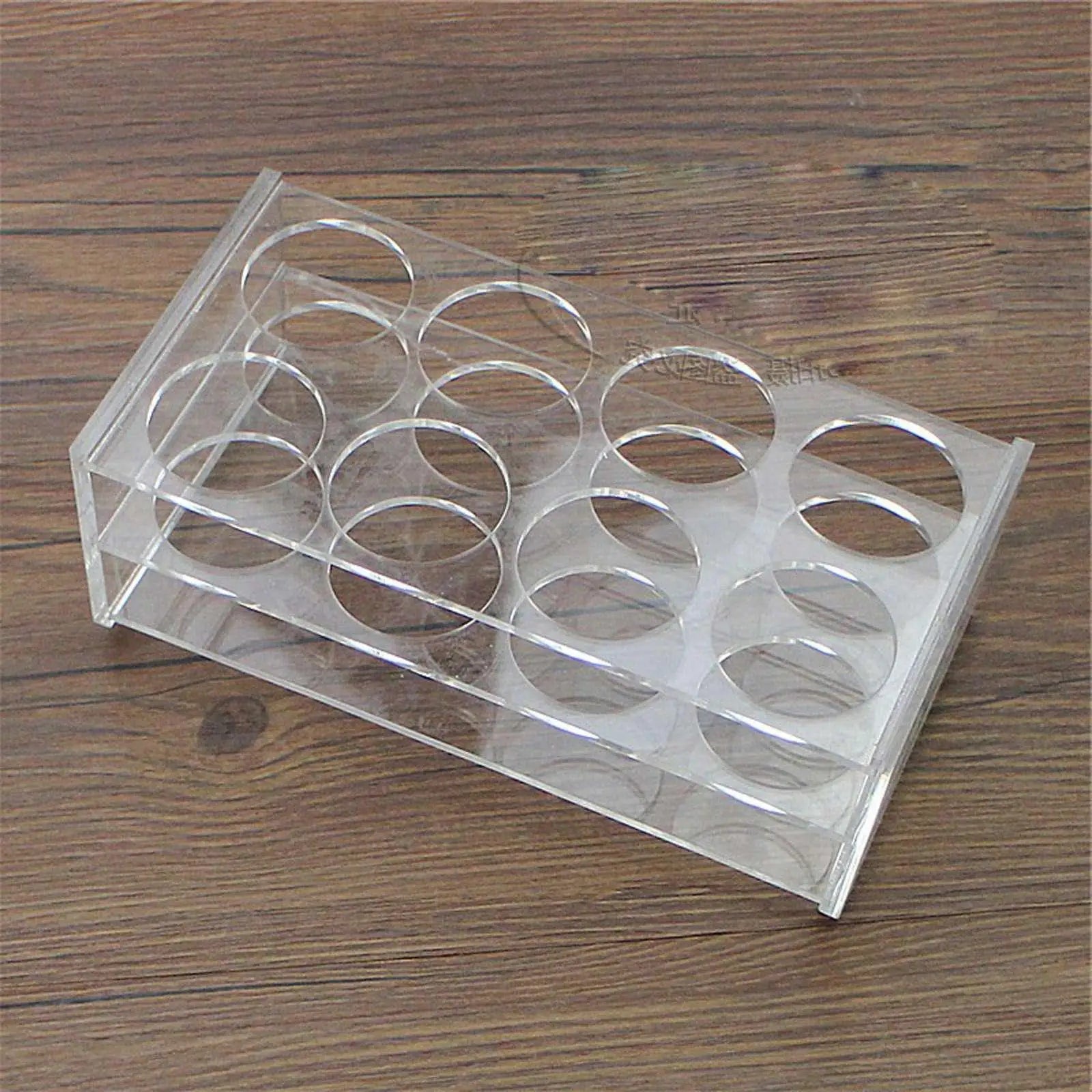 40mm Diam 8 Holes Methyl Methacrylate Rack Stand For 100ml Centrifuge Tubes - KiwisLove