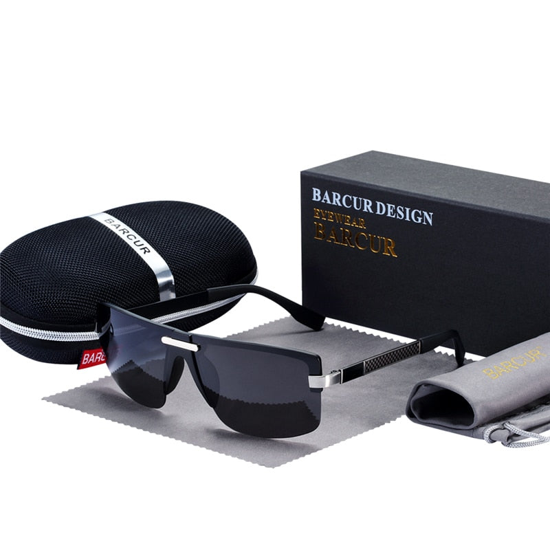 BARCUR Polarized Sunglasses Men Sun Glasses For Driving Durable Eyewear Gafas Oculos De Sol - KiwisLove