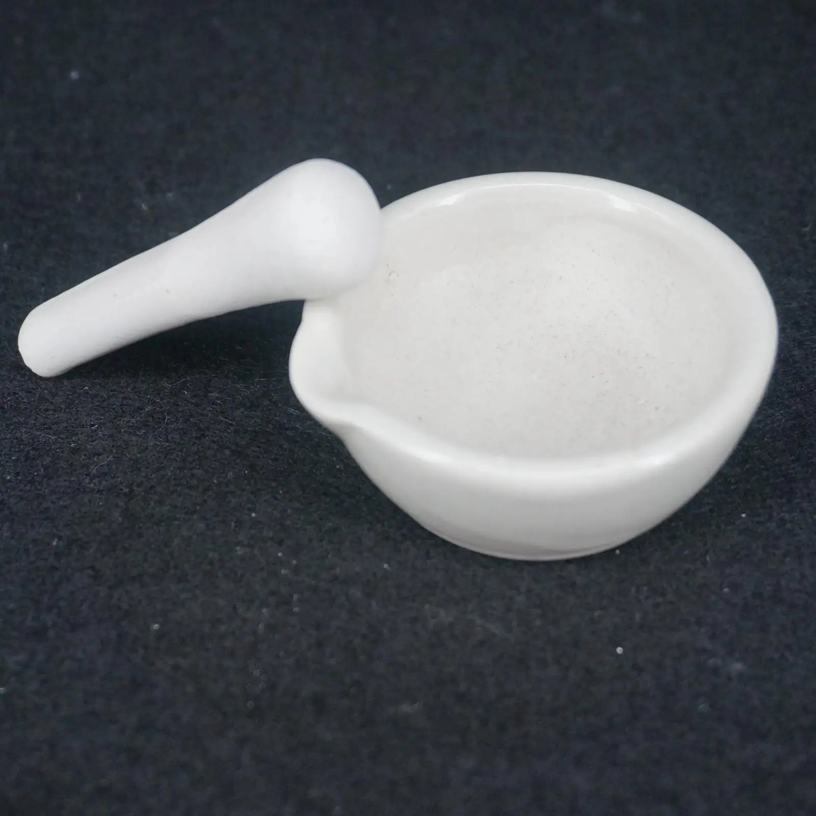 60mm Porcelain Mortar and Pestle Mixing Grinding Bowl Set White Lab Kit Tools - KiwisLove
