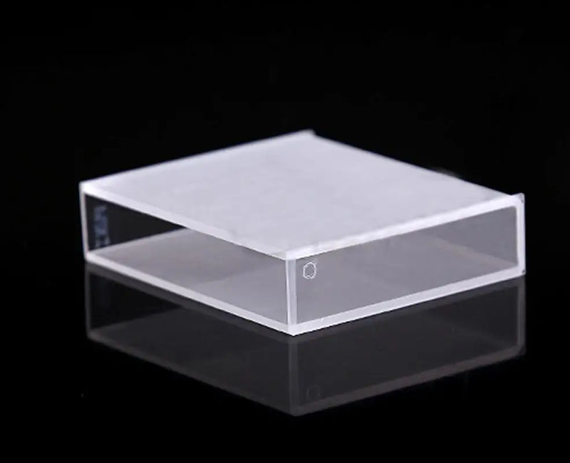 50mm JGS1 Quartz Cuvette Cell With PTFE Lid For Uv Spectrophotometers - KiwisLove