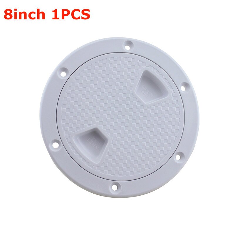 4" 6" 8" ABS Plastic Round Hatch Cover Deck Plate Non Slip Deck Inspection Plate for Marine RV yacht Boat Accessories White - KiwisLove