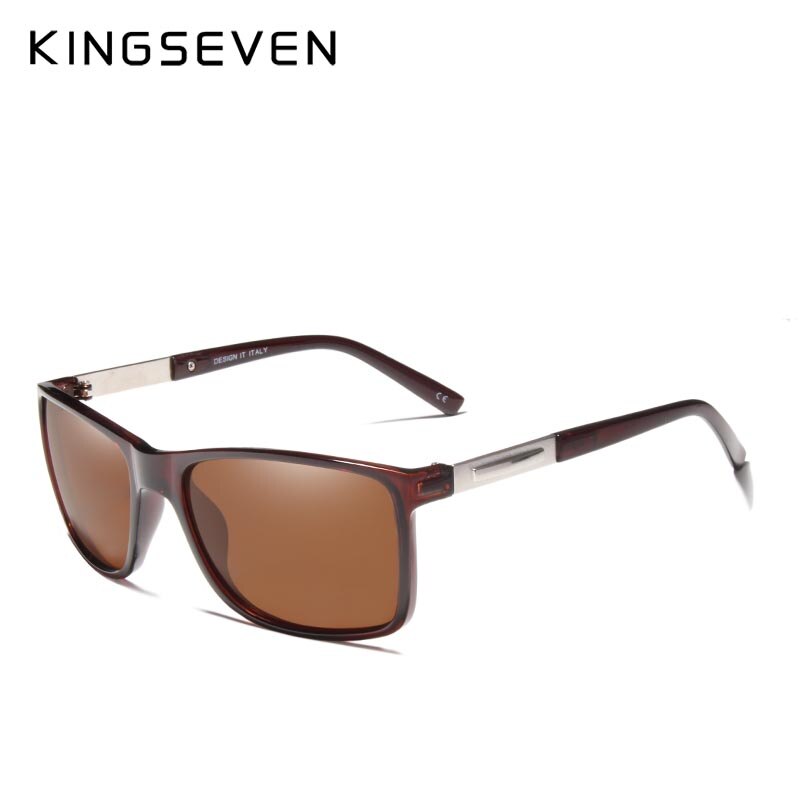 KINGSEVEN Brand Fashion Polarized Sunglasses Men For Driving Eyewear UV Protection Designer Sun Glasses Square Oculos - KiwisLove