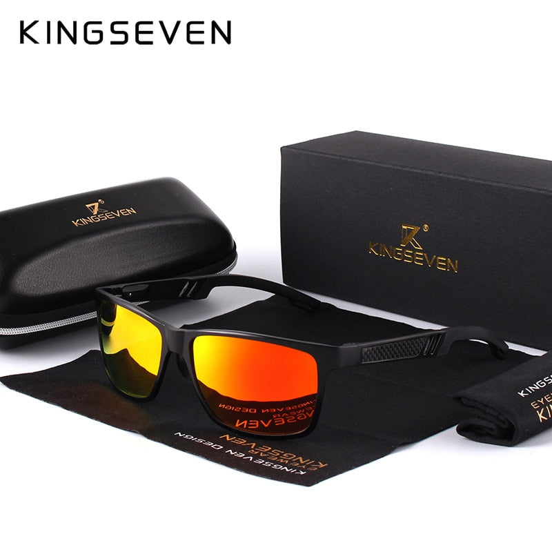 KINGSEVEN Brand Men's Glasses Square Polarized Sunglasses UV400 Lens Eyewear Accessories Male Sun Glasses For Men/Women - KiwisLove