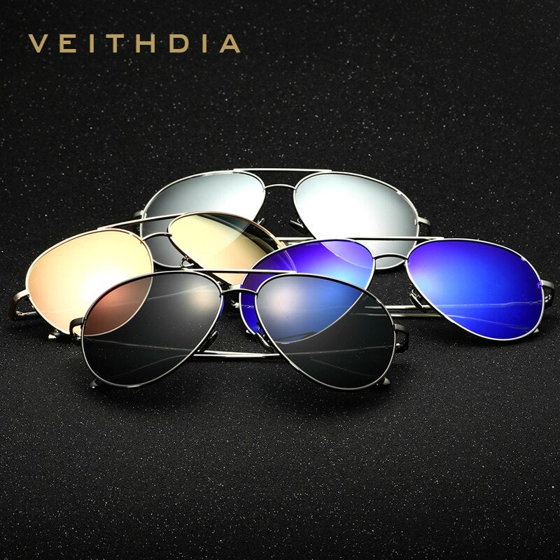 VEITHDIA Glasses Fashion Brand Outdoor Sunglasses Polarized UV400 Lens Coating Mirror Eyeglasses Male Eyewear For Men/Women 3360 - KiwisLove