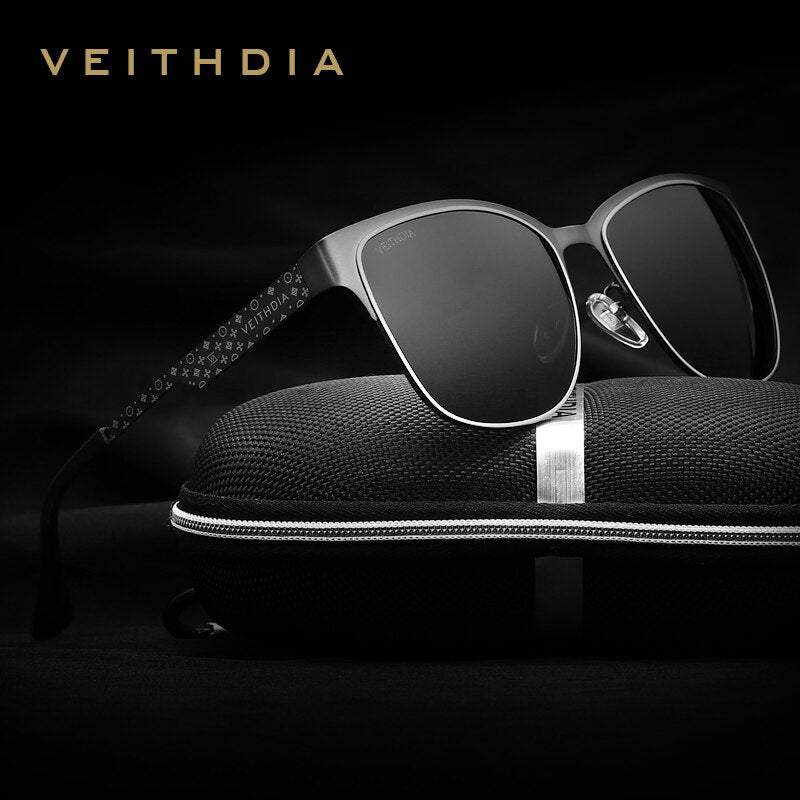 VEITHDIA Brand Designer Sunglasses Stainless Steel Sun Glasses Polarized UV400 Men Women Eyewear For Mal  Blue Mirror Lens 3580 - KiwisLove