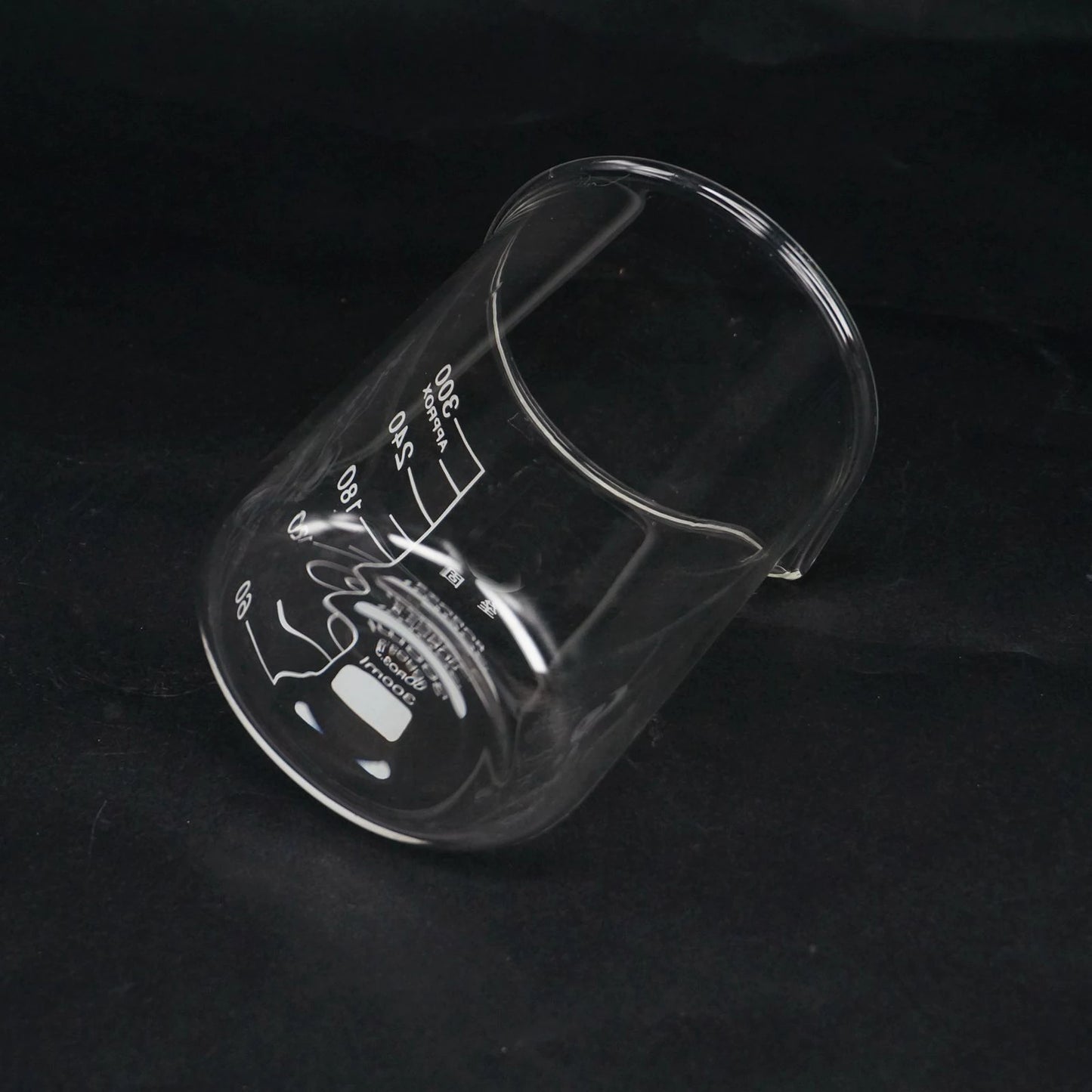 300ml Low Form Beaker Chemistry Laboratory Borosilicate Glass Transparent Beaker Thickened with spout - KiwisLove