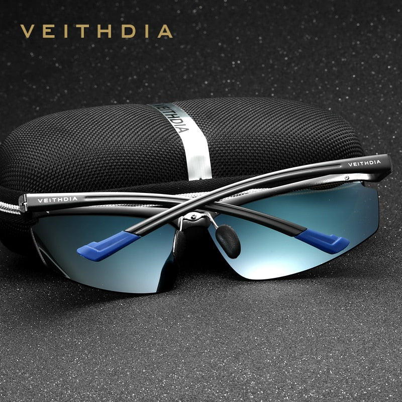 VEITHDIA Aluminum Men's Sunglasses Polarized UV400 Driving Sun Glasses Eyewear Accessories For Men Blue Coating Mirror 6587 - KiwisLove