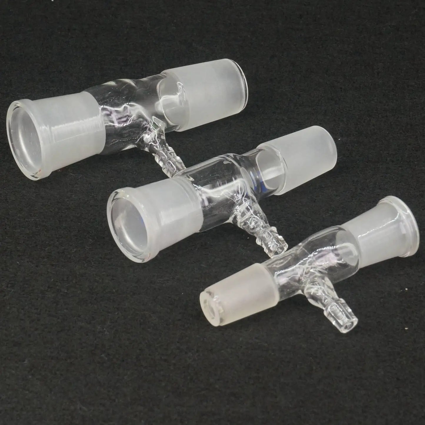14/23 19/26 24/29 29/32 Ground Joint Female to Male Laborotary Borosilicate Glass Transfer Gas Adapter - KiwisLove