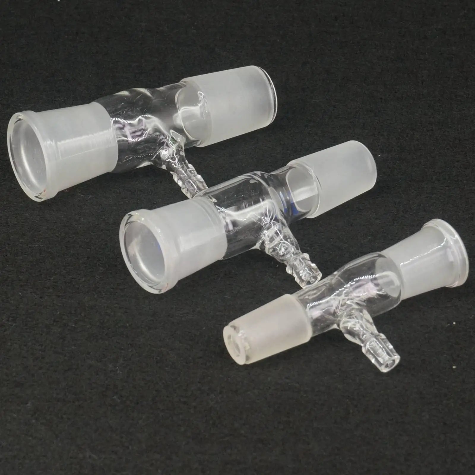 14/23 19/26 24/29 29/32 Ground Joint Female to Male Laborotary Borosilicate Glass Transfer Gas Adapter - KiwisLove