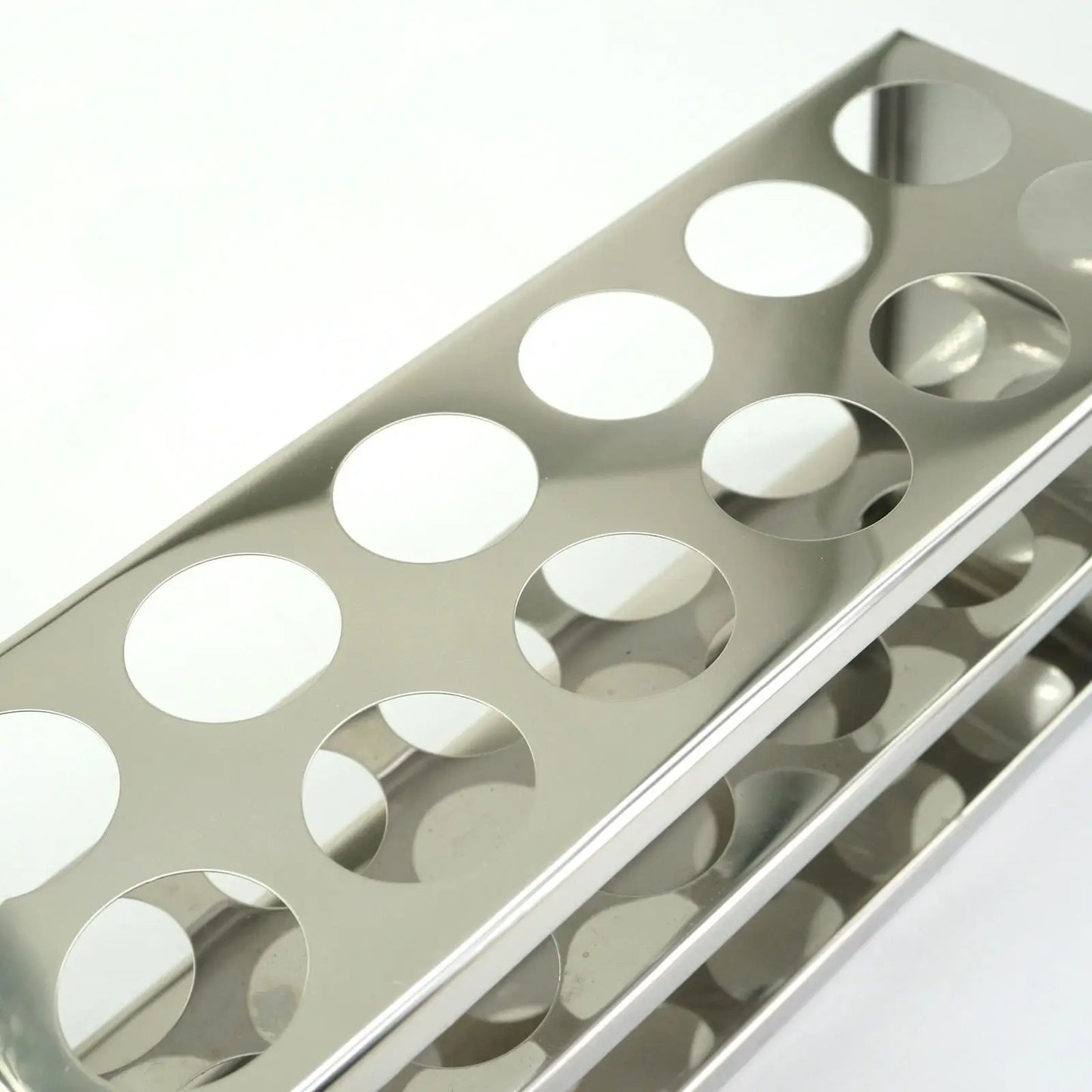 30mm Diam x 12 Holes Stainless Steel Test Tube Rack Holder Storage Lab Stand - KiwisLove