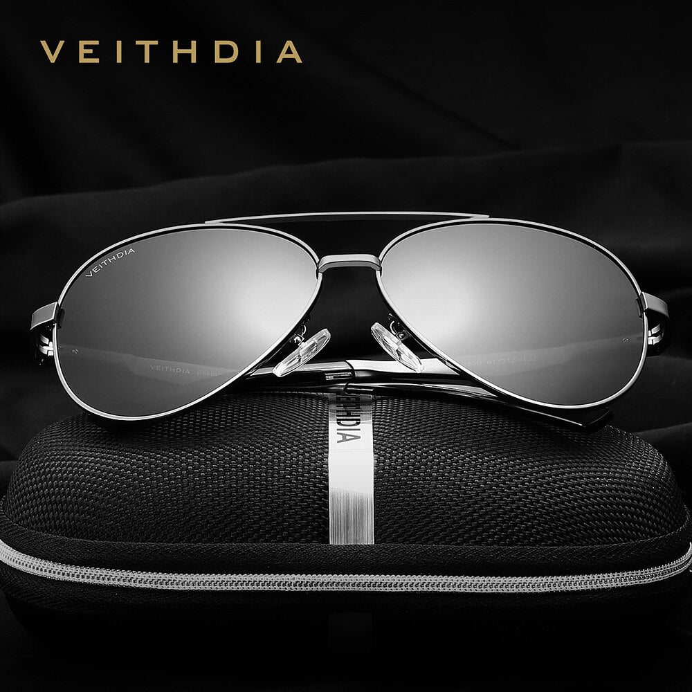 VEITHDIA Sunglasses Fashion Unisex Aluminum Men Sun Glasses Polarized UV400 Mirror Male Sports Eyewear For Women Female 3850 - KiwisLove