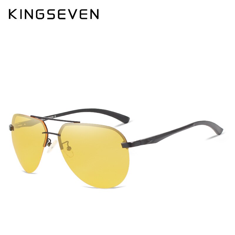 KINGSEVEN Polarized Night vision Sunglasses Mens Original Box Goggles Women Designer Leisure Glasses Oculos de sol Eyewea - KiwisLove