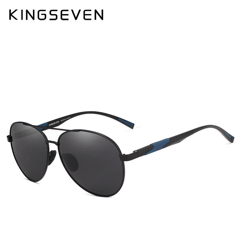 KINGSEVEN DESIGN Men Classic Polarized Sunglasses Aluminum Pilot Sun glasses UV400 Protection NF-7228 - KiwisLove