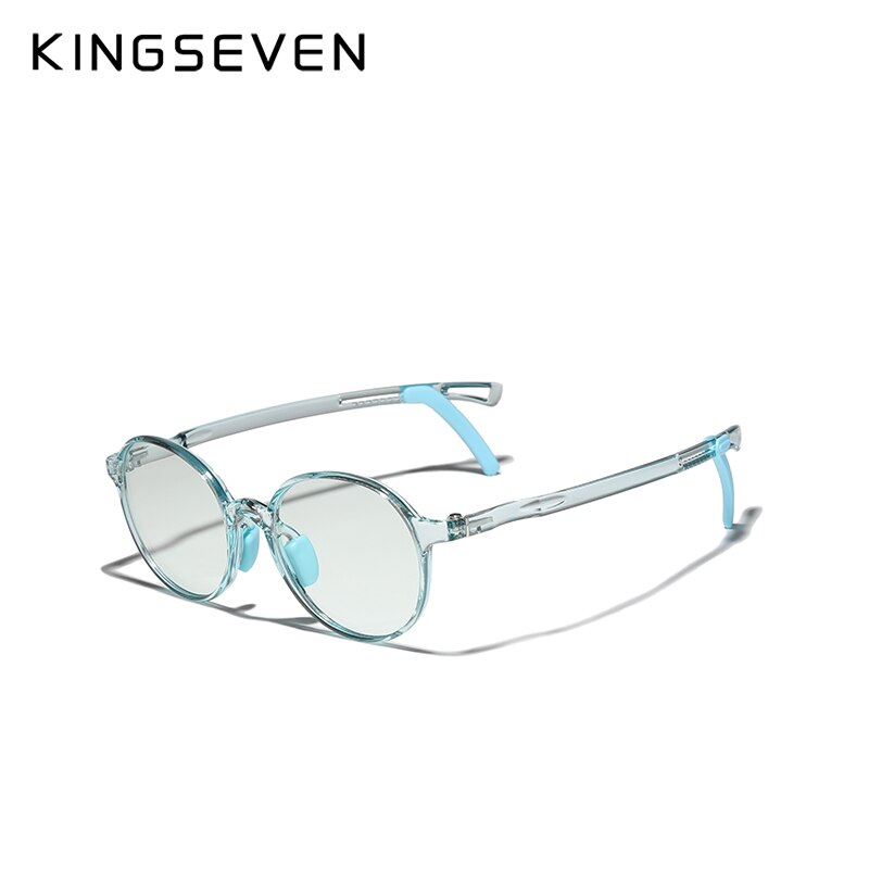 2 Pack KINGSEVEN DESIGN Children Glasses Blue Light Blocking Kids Glasses Boy Girl Square Computer Transparent Eyeglasses Uv400 - KiwisLove