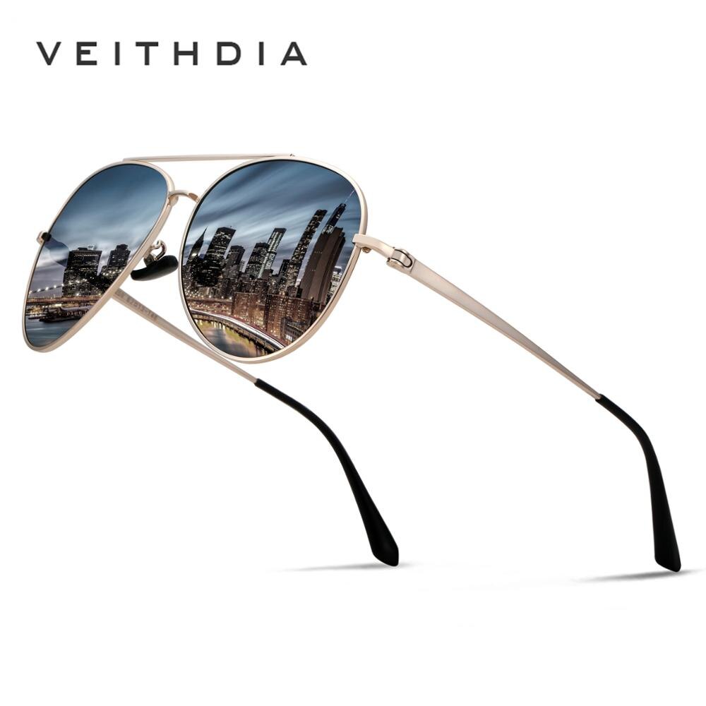 VEITHDIA Men Sunglasses Vintage Polarized UV400 Classic Fashion Unisex Sun Glasses Coating Lens Driving Eyewear For Women VT8259 - KiwisLove