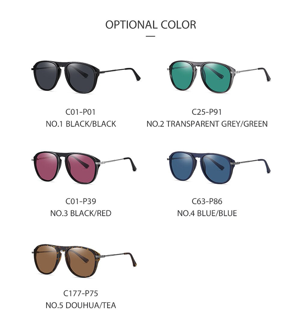 Men Sunglasses Women Outdoor Vintage Classic Fashion Unisex Polarized Glasses UV400 Lens Retro Eyewear Accessories For Male 3365 - KiwisLove