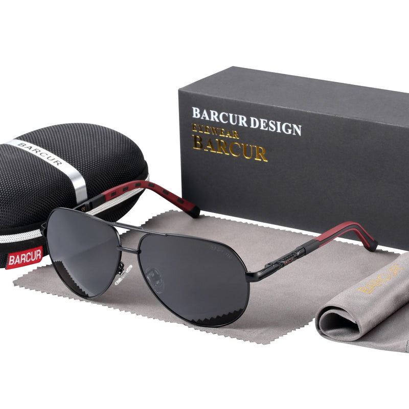 BARCUR Aluminum Magnesium Night Vision Sunglasses Male Fashion Night Vision Accessories For Men - KiwisLove