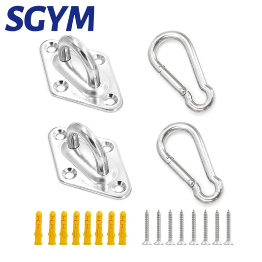 2 PCS Anchor Mount U-shaped M5 Standard Hammock Hooks Ceiling Anchors Wall Anchors for Fitness Training Yoga Swing