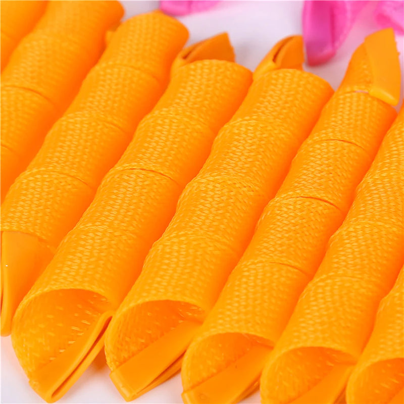 Hair Rollers (30/45/55/65cm) Snail Shape Not Waveform Spiral Round Curls Hair Curler Soft Hair Curler Magic Hair Rollers DIY - KiwisLove