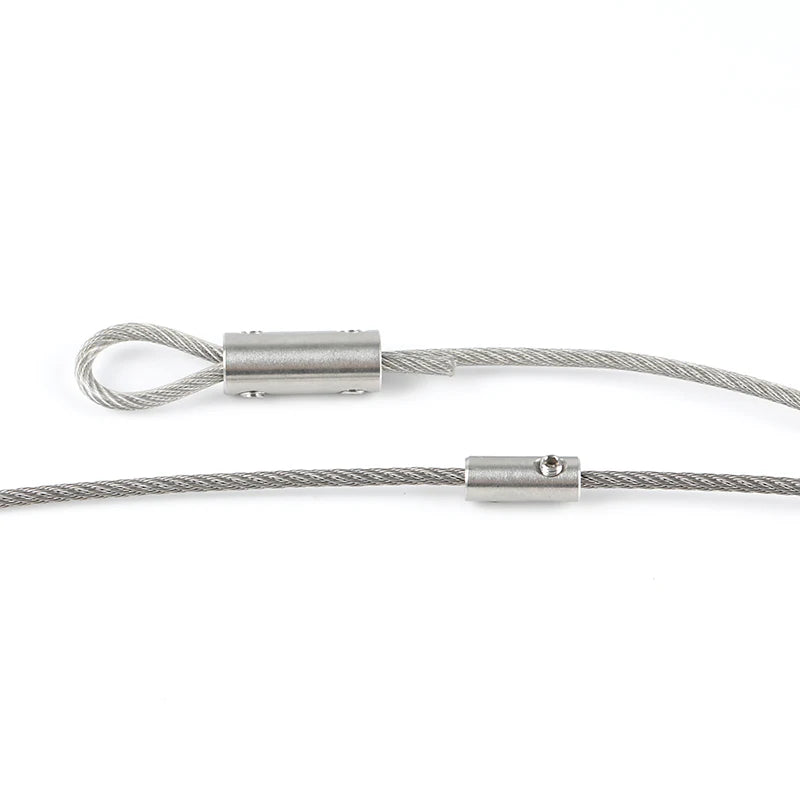 10pcs 304 stainless steel handscrew Clamp Fit Together Wire Rope Clip with Hexagon Grub Screw Bolts buckle for 2 3 4 5 6 8 10mm