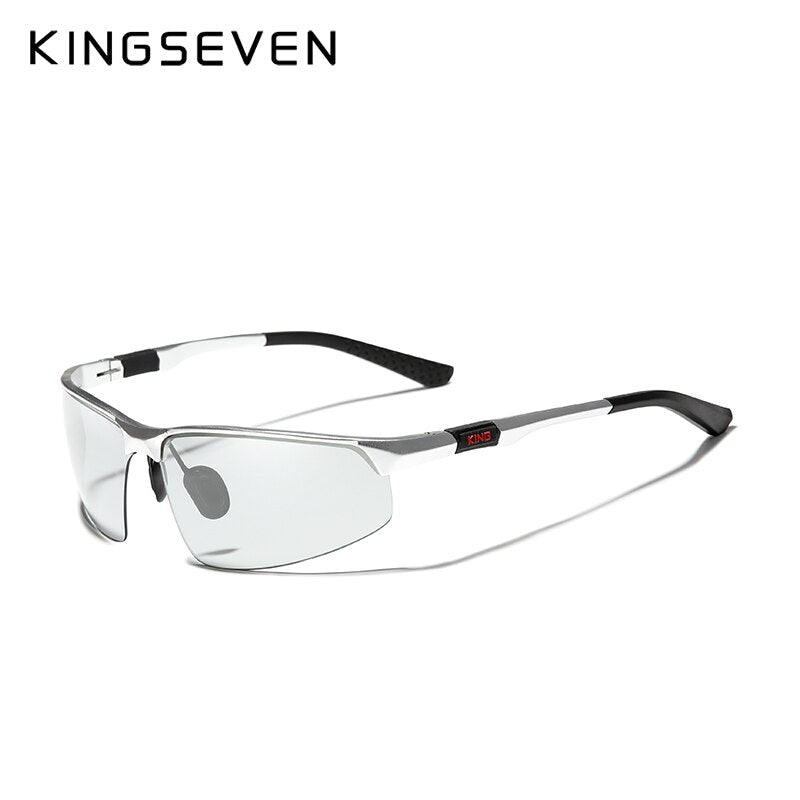 KINGSEVEN 2020 Aluminum Photochromic Sunglasses Men Polarized Vintage Black Driving Sun Glasses For men Oculos De Sol Masculino - KiwisLove