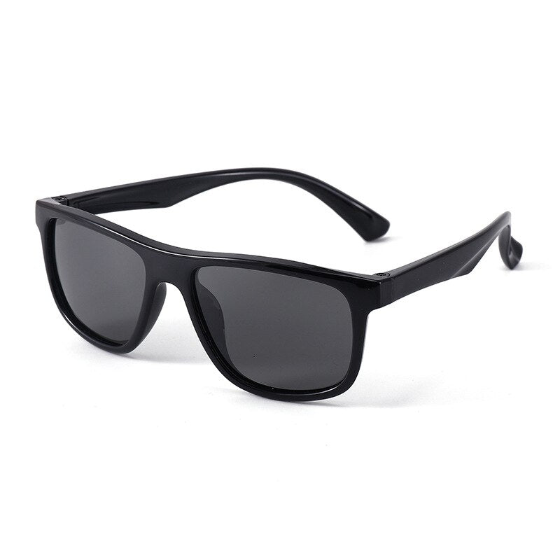 Kids Sunglasses Silicone Polarized Eyewear Fashion Outdoor Children's Sun Glasses UV400 Protection Boy Girl Cute Vintage ET8249 - KiwisLove