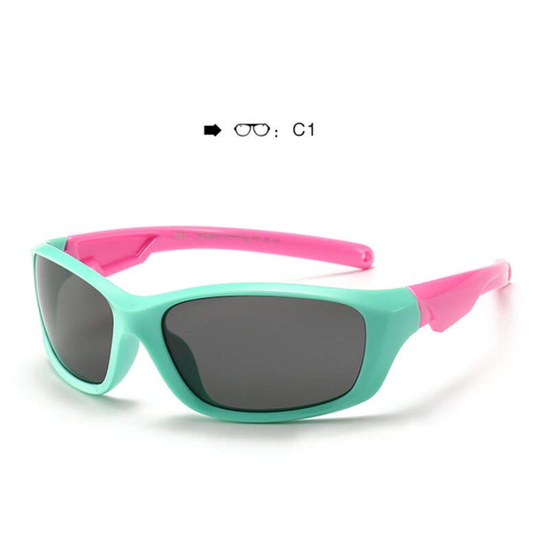 Children's Polarized Sunglasses Riding Kid Sun Glasses Boys Girls Glasses Cool Outdoor Sports  Cycling Eyeglasses UV400 S8199 - KiwisLove