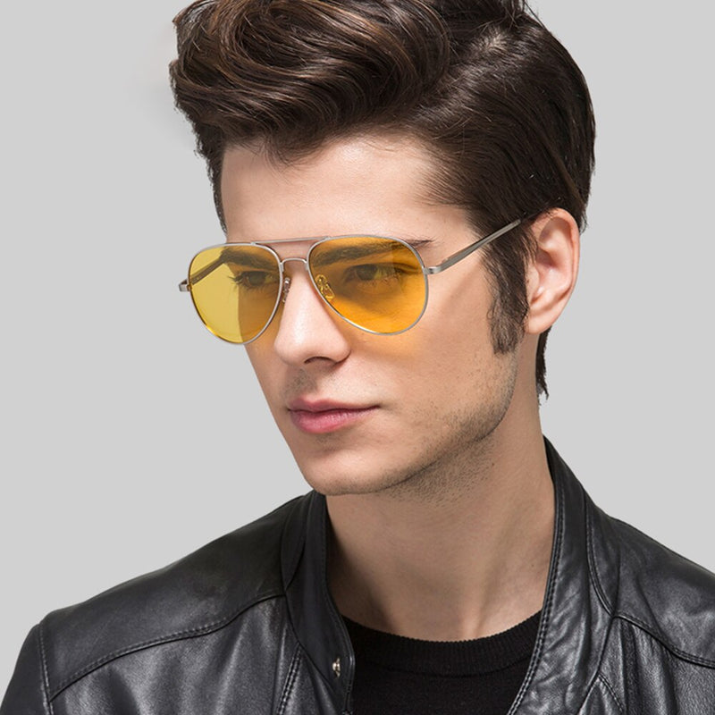 Brand Sunglasses Women Men Yellow Night Vision Lens Anti-glare Driver Glasses Pilot Polarized UV400 Eyewear For Male/Female 0922 - KiwisLove
