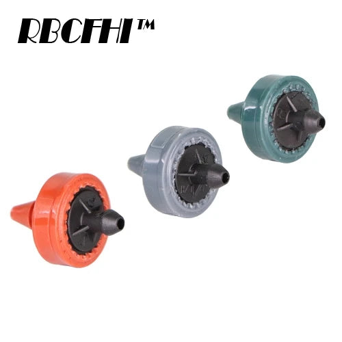 50PCS 2L 4L 8L/H Pressure Compensation Dropper Agricultura Irrigation Emitter Garden Drip for 1/4' PE Hose Greenhouse Watering