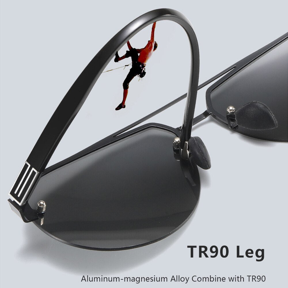 Sunglasses Sports Photochromic Men Day Night Vision Lens For Driving Polarized Outdoor UV400 Sun Glasses For Male K1902 - KiwisLove