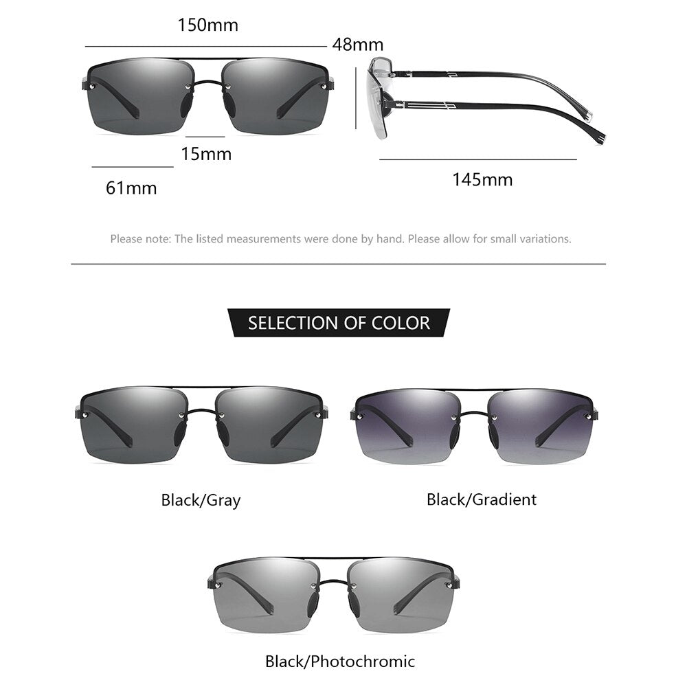 Sunglasses Men Photochromic Polarized Gradient Lens Anti-glare Driver Glasses For Male Day Night Vision Glasses Sunglasses 1912 - KiwisLove