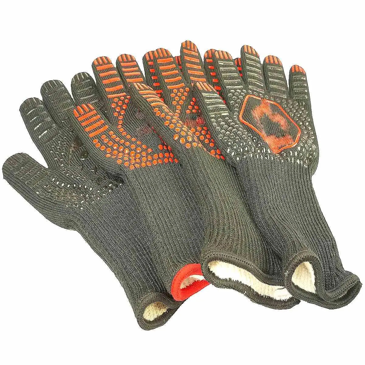 1 Piece Bakewere Oven Mitts Silicone Gloves BBQ High Temperature Anti-scalding 800 Celsius Insulation Barbecue Microwave - KiwisLove