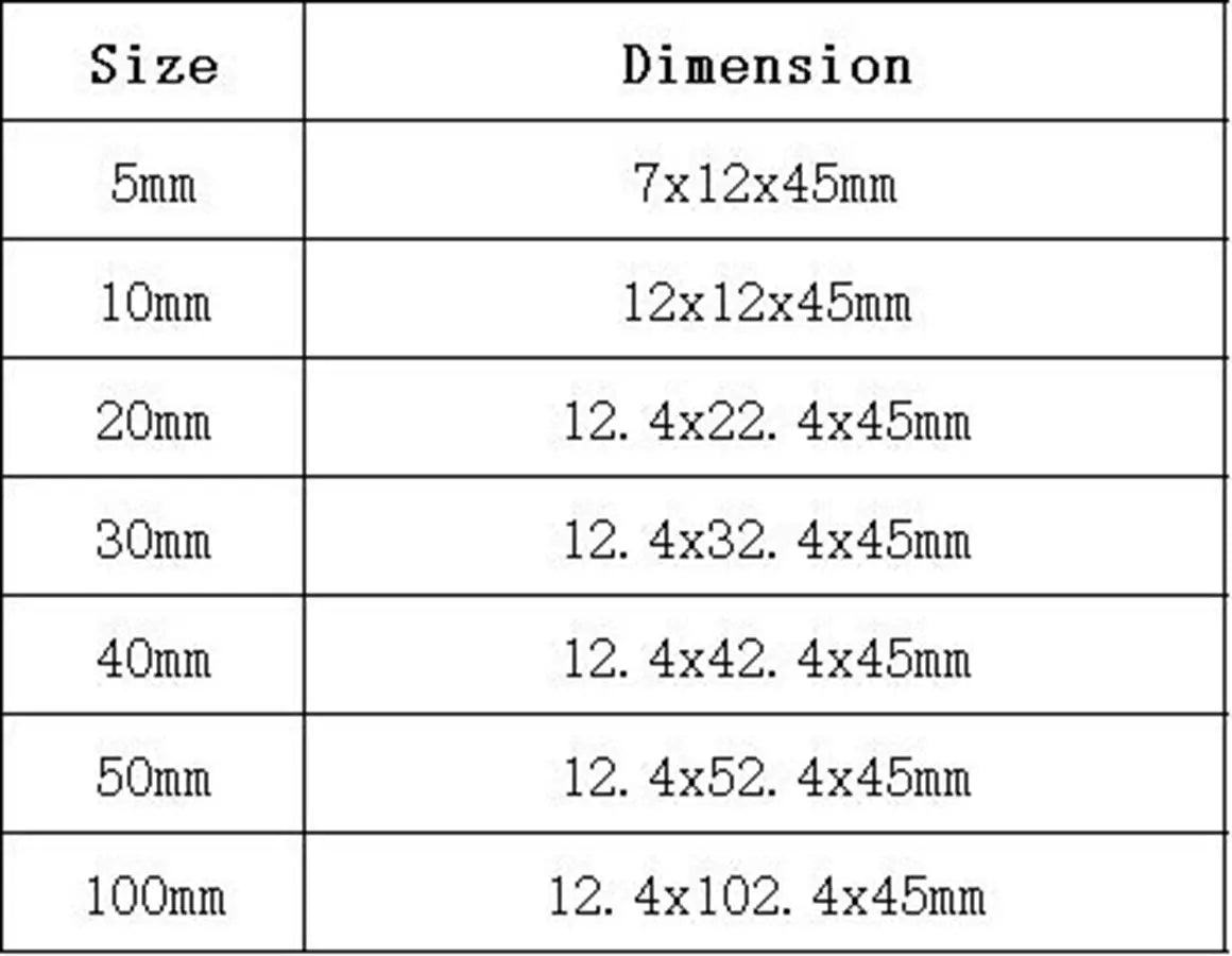 1 Piece 5/10/20/30/40/50/100mm Inside Width 10mm Optical Glass Cuvettes Cell Spectrophotometer Type 751 - KiwisLove