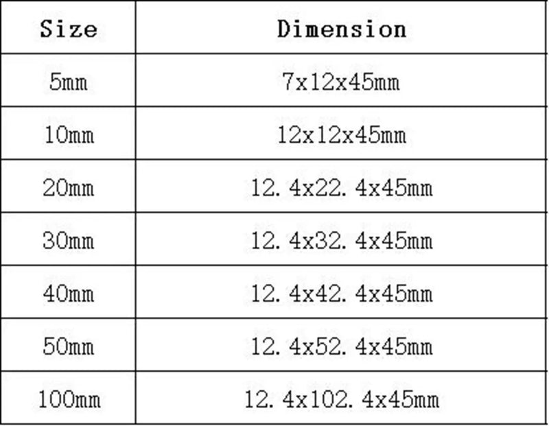 1 Piece 5/10/20/30/40/50/100mm Inside Width 10mm Optical Glass Cuvettes Cell Spectrophotometer Type 751 - KiwisLove