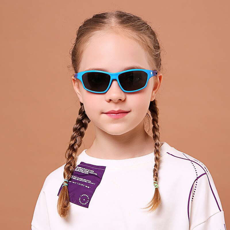 Sunglasses Kids Polarized Classic For Babies Children's Sports Sun Glasses UV400 Protection Boy Girl Cute Vintage Eyewear S8303 - KiwisLove