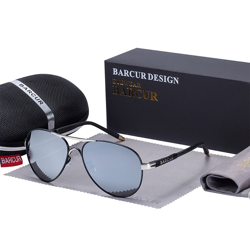 BARCUR Men's Sunglasses Driving UV400 Protection Male Sun Glasses Polarized Women Eyewear UV400 Gafas De Sol Shades - KiwisLove