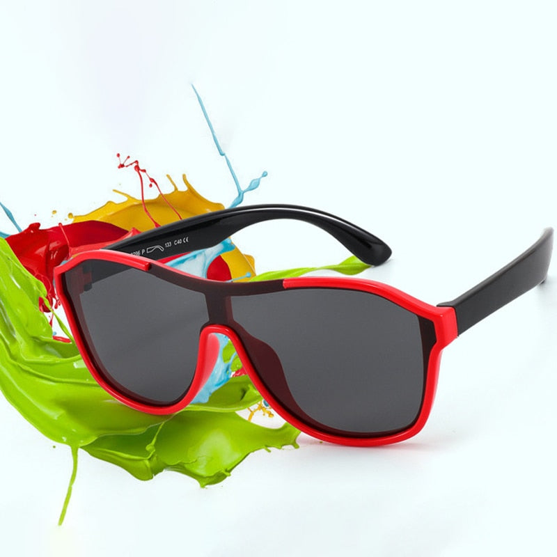 Children Sunglasses Boys Girls Kid Shades Bright Lens Polarized UV400 Protection Stylish Fashion Eyewear Baby Outdoor S8296 - KiwisLove