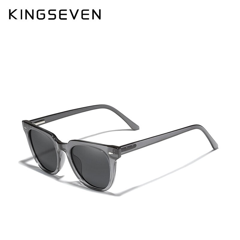 KINGSEVEN 2019 Polarized Square Sunglasses Men Women Zebra Wooden Frame Mirror Flat Lens Driving UV400 Eyewear - KiwisLove