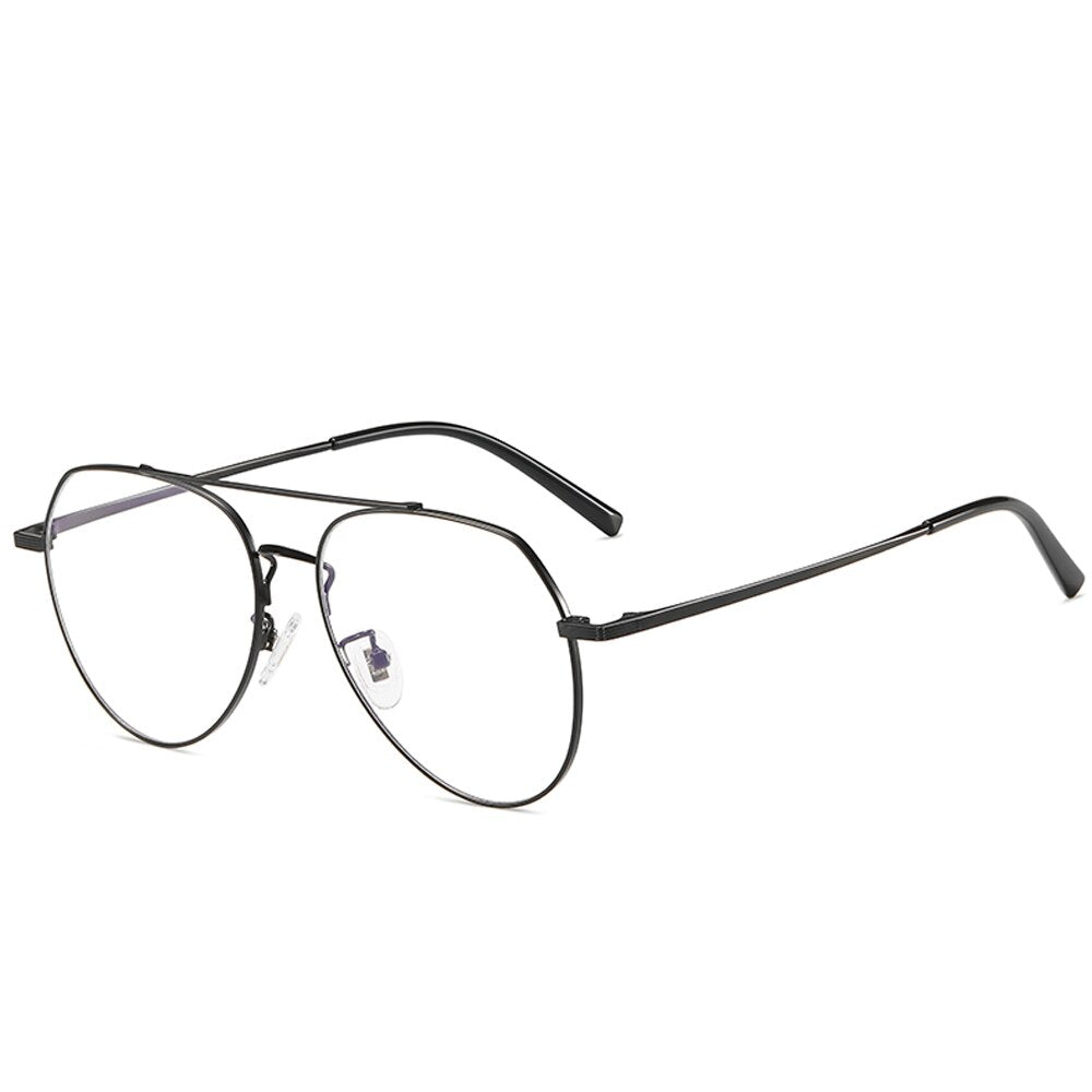 Men Women Glasses Anti Blue Light Laser Fatigue Computer Goggles Myopia Eyeglasses Male Fashion Pilot Optical Unisex F90274 - KiwisLove