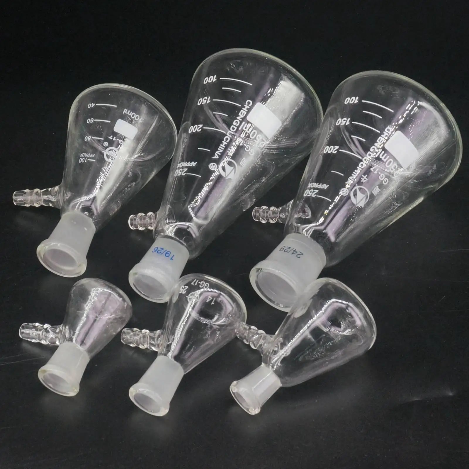 10ml 25ml 50ml 100ml 250ml 500ml 1000ml #10 #14 #19 #24 #29 Borosilicate Glass Vacuum Grinding Mouth Filtration Suction Flask - KiwisLove