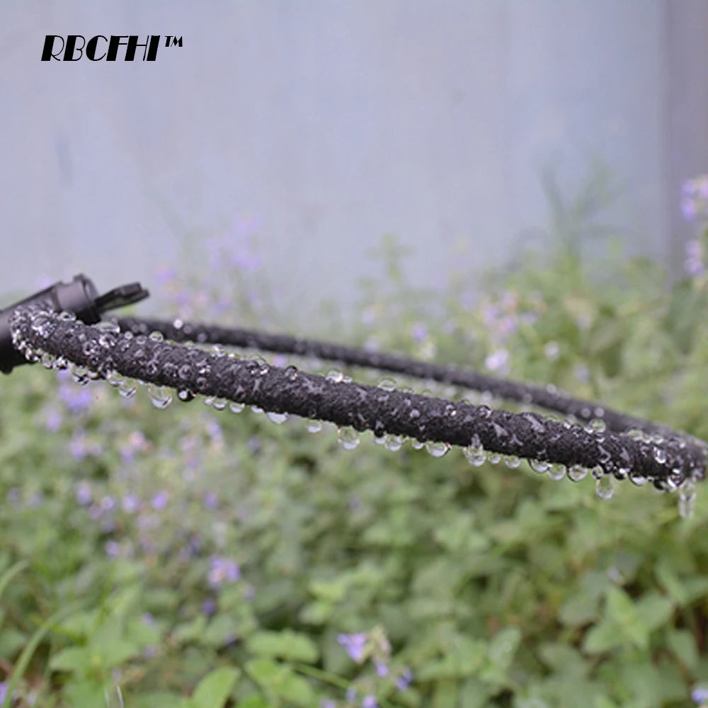 One ID-12MM OD-16MM Garden Soaker Watering Hose 7.5m /15m Porous Irrigation Tubing Permeable Pipe w/ Additional Hose Connectors