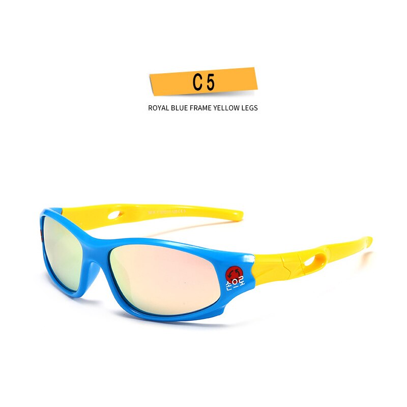 Kids Sunglasses Polarized Silicone Riding Children's Sun Glasses Boys Girls Glasses Cool Outdoor Sports Eyeglasses UV400 D816 - KiwisLove
