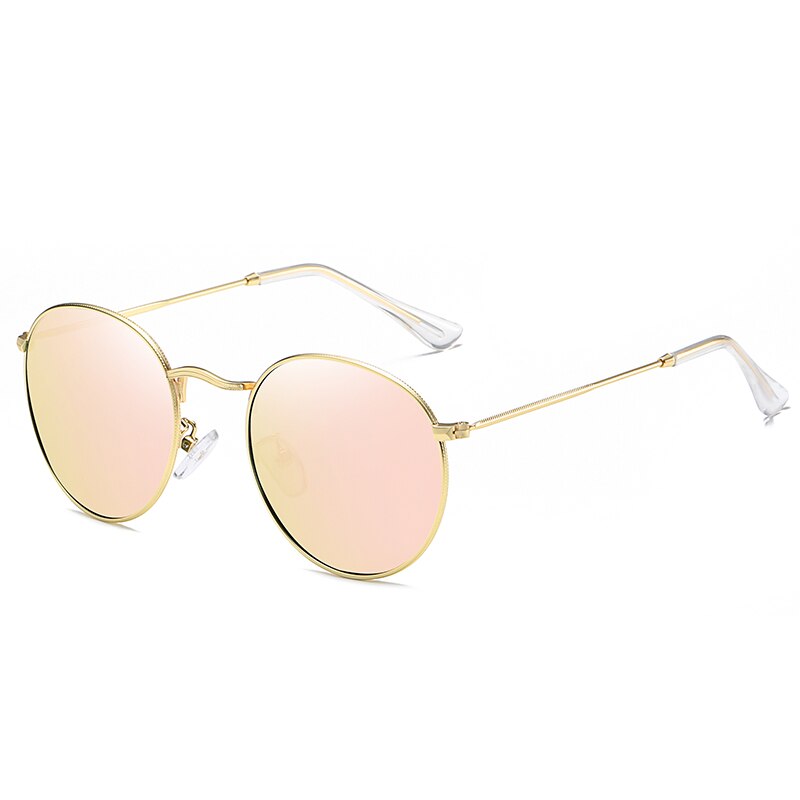 BARCUR Round Sunglasses Men/Women Colorful Reflective Coating Polarized Sun Glasses with Box free - KiwisLove