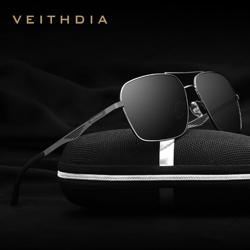 VEITHDIA Brand Vintage Sunglasses Men Square Polarized Sunglasses Eyewear Accessories Male Sun Glasses For Men 2495 - KiwisLove