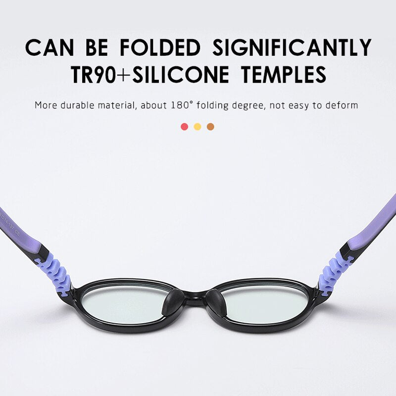 Glasses Children's Anti Computer Blue Laser Fatigue Youth Boy Girls Eyeglasses Goggles TR90 Optical Children Glasses Frames 5116 - KiwisLove
