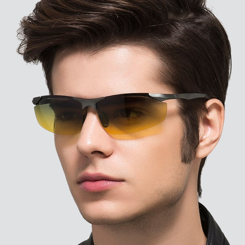 Sunglasses Aluminum Polarized UV400 Lens Day Night Driver Sun Glasses Male Sports Outdoor For Men Eyewear Accessories V8179 - KiwisLove