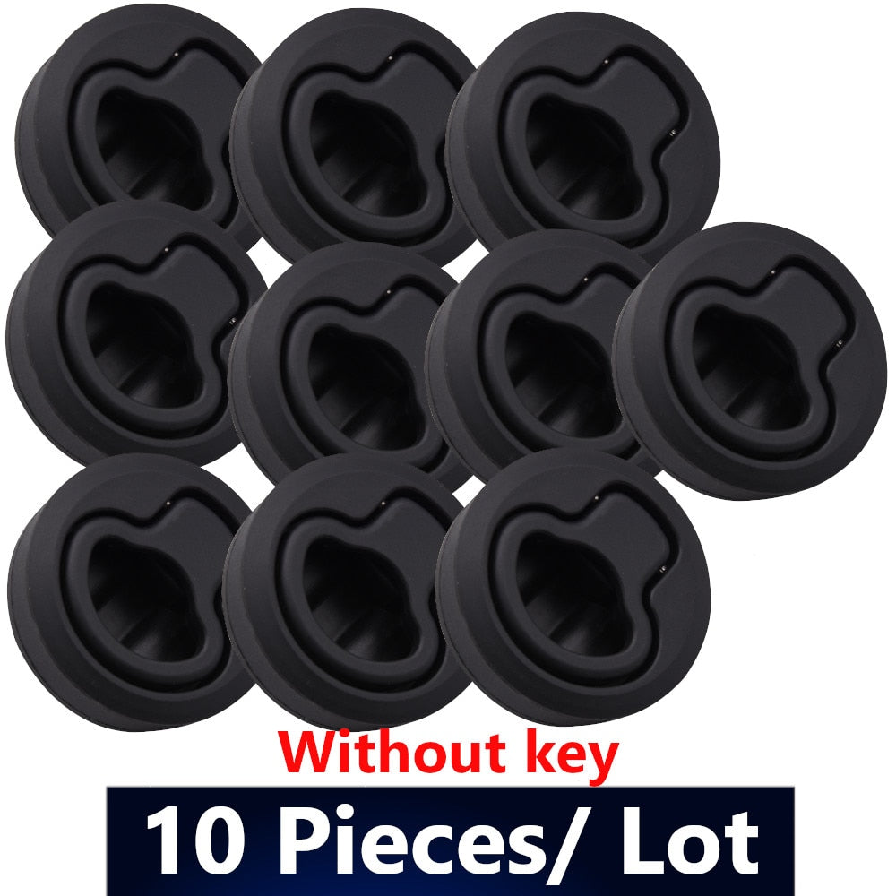 Plastic Boat Hatch Latch Pull Marine 2'' Flush Mount Pull Latches For RV Yacht Truck Trailer Camper Deck Hatch Door Cabinet - KiwisLove
