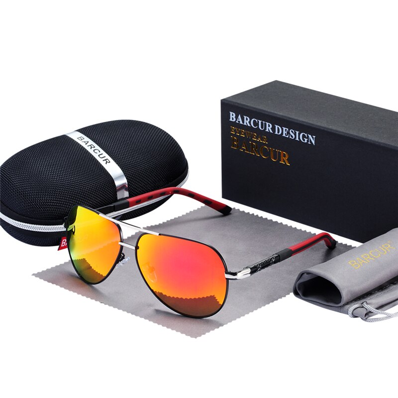 BARCUR Aluminum Magnesium Night Vision Sunglasses Male Fashion Night Vision Accessories For Men - KiwisLove